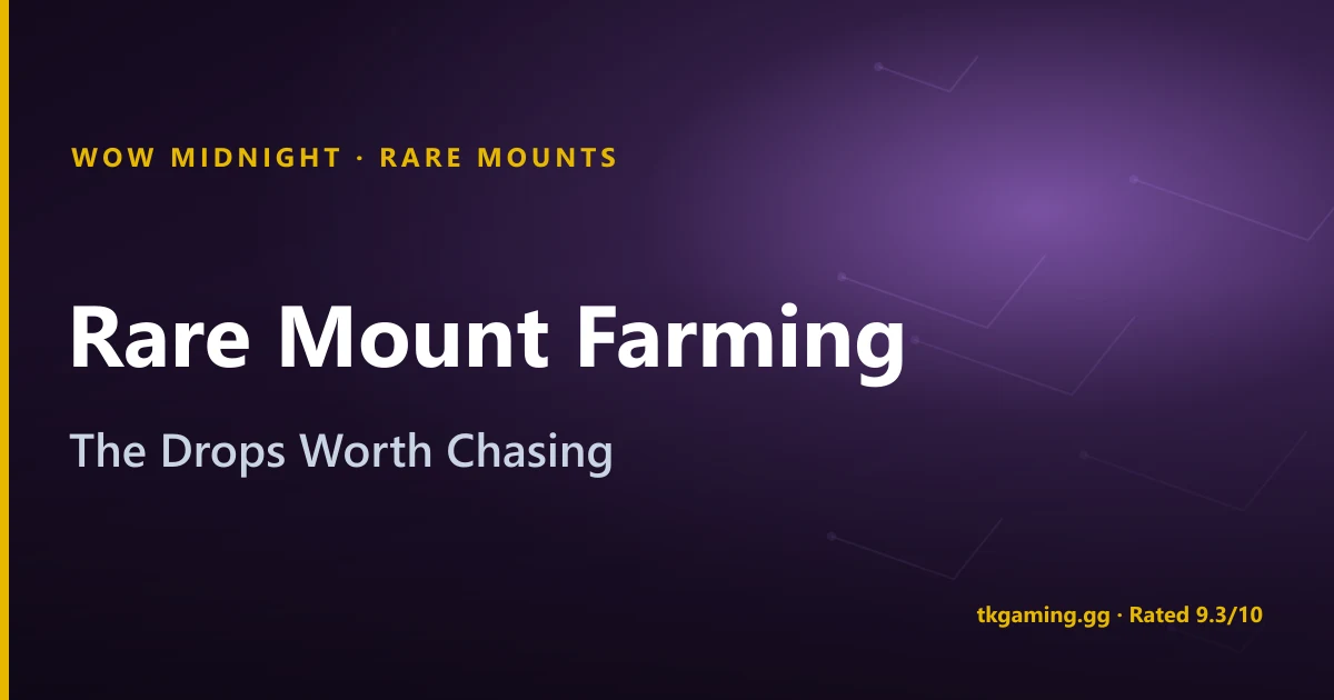 Rare Mount Farming in WoW Midnight: TLPD, Voidtalon & More